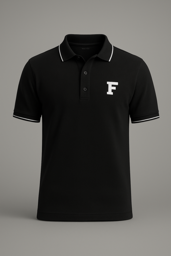 Kaos polo Hitam Signature