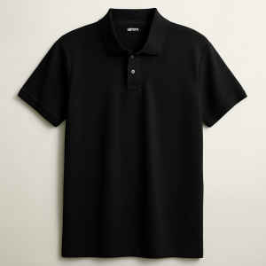 Kaos polo Hitam Signature
