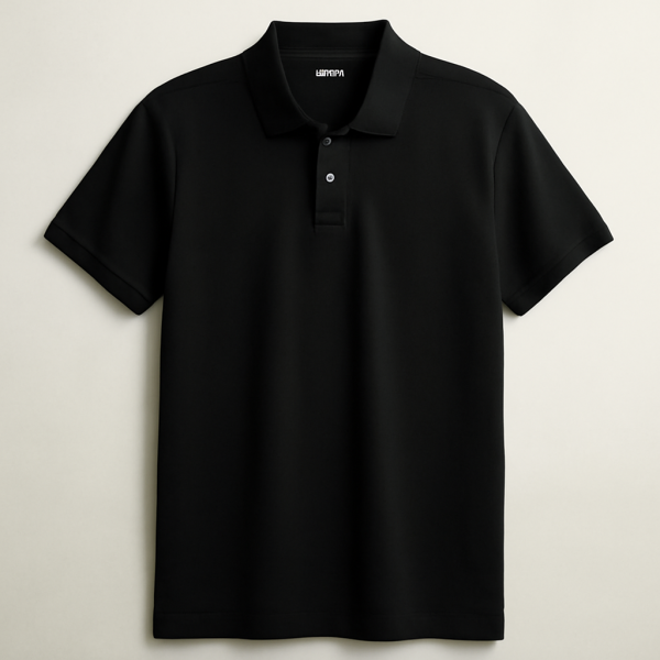 Kaos polo Hitam Signature