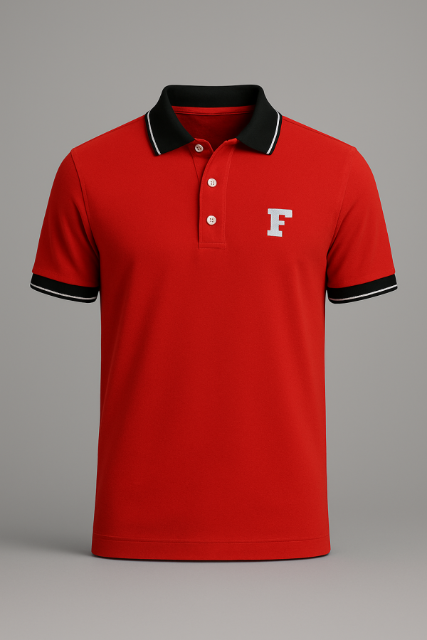 Kaos Polo Merah – Premium Cotton Pria
