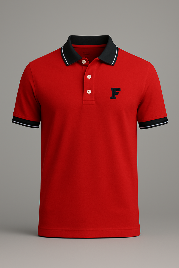Polo Shirt Merah Klasik