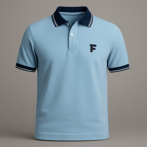 Kaos Polo Pria Warna Biru Muda