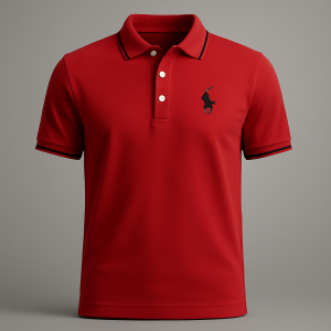 Polo Shirt "Red Elegance"